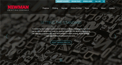 Desktop Screenshot of newmanprint.com